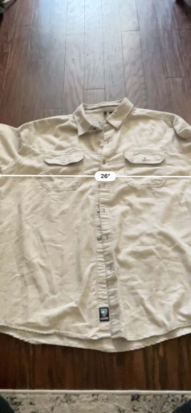 Kuhl Men's Mountain Grown Long Sleeve Button-Down Shirt, Herringbone, XL - Picture 7 of 9